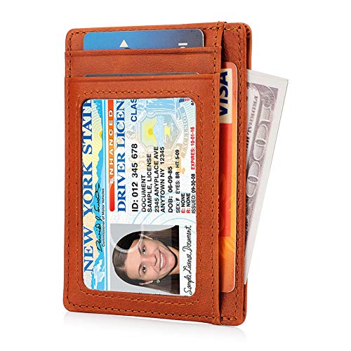 Front Pocket Leather Wallet Minimalist Wallet Mens Slim 