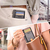 Buffway Slim Minimalist Front Pocket RFID Blocking Leather Wallets for Men Women - Alaska Black