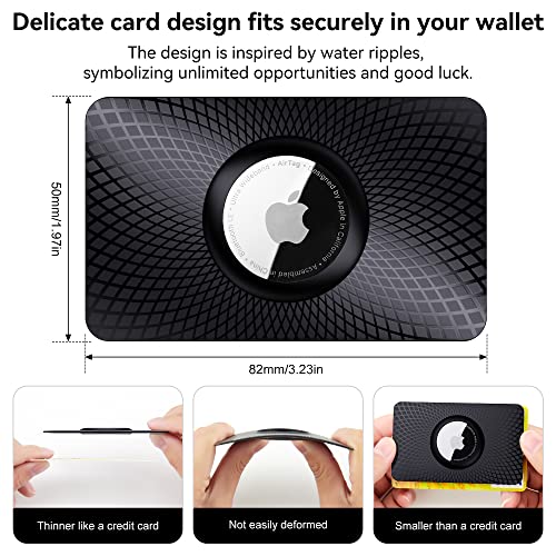 Airtag Wallet Holder 2 Pack,Ultra Thin Card Case for Apple Airtag
