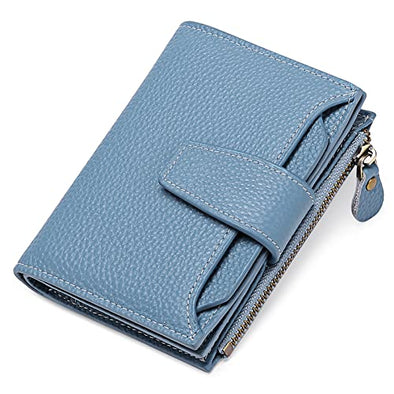 FALAN MULE   Genuine Leather Bifold Compact Wallet for Women