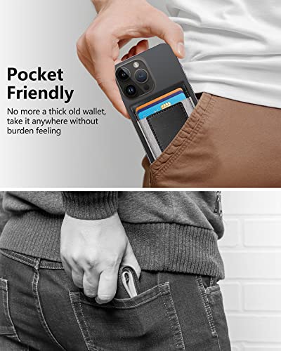 ExtreLife 2-in-1 Magsafe Wallet, Up-grade with iPhone Wallet and Adjustable Stand