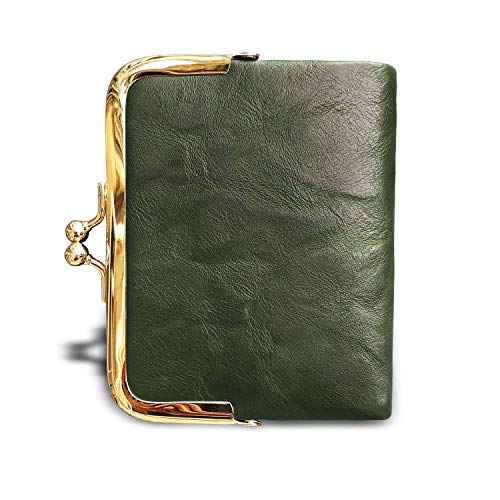 AOXONEL Womens Compact Bifold  Vintage  Wallet