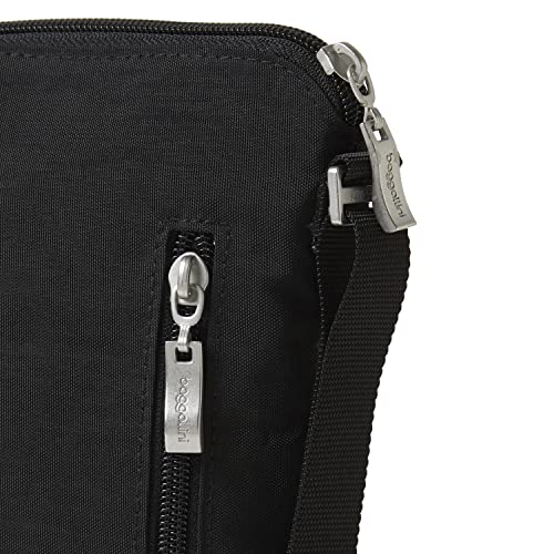 Baggallini womens Pocket  Rfid Crossbody Bags, Black/Sand, One Size US