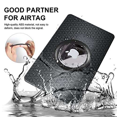 PerfiPro 2 Pack Airtag Wallet Holder, Ultra Thin Airtag Wallet Card Case Cover