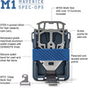 Dango M1 Maverick Bifold Blue Line EDC Wallet w/ Multitool - Made in USA