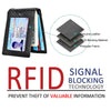 Carbon Fiber Bifold RFID Blocking Money Clip Wallet