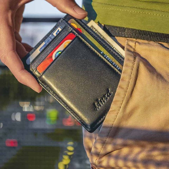 minimalist design front pocket wallet