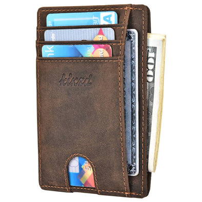 Minimalist ID Wallet With Finger Groove