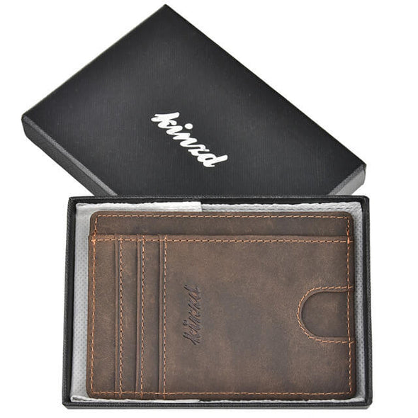 Minimalist ID Wallet With Finger Groove