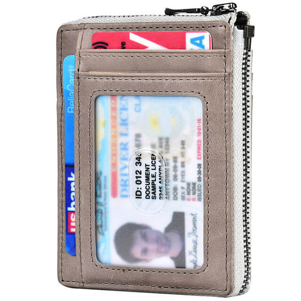 RFID Front Pocket Minimalist Leather Removable Wallet